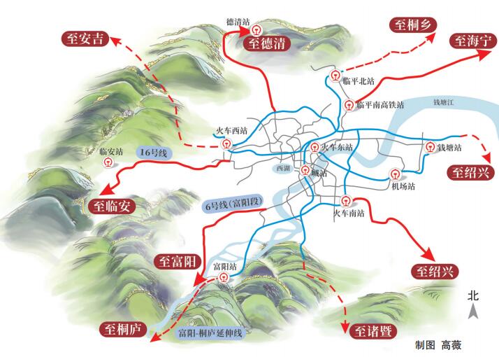 杭德市域（郊）铁路预计2026年建成 杭州还将建设哪些市域（郊）铁路？