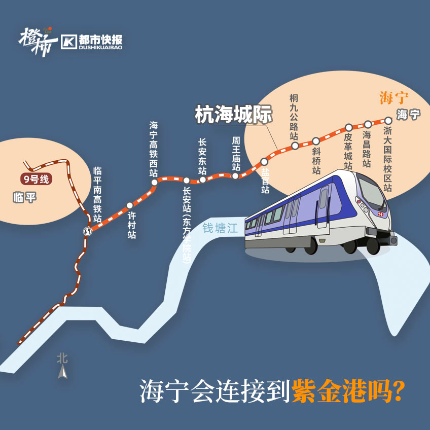杭海城际有可能西延连接到紫金港？