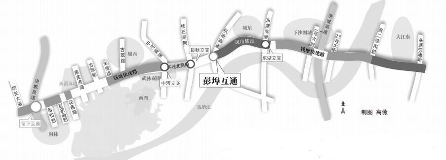 杭州钱塘快速路明年亚运前全线建成，从留下到大江东一路畅行