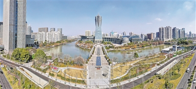 杭州武林门码头这片“绿”回来了 环北公园区域焕然一新