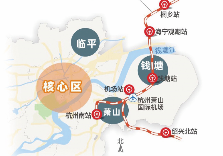 杭州机场高铁主线全面开工 什么时候建成？