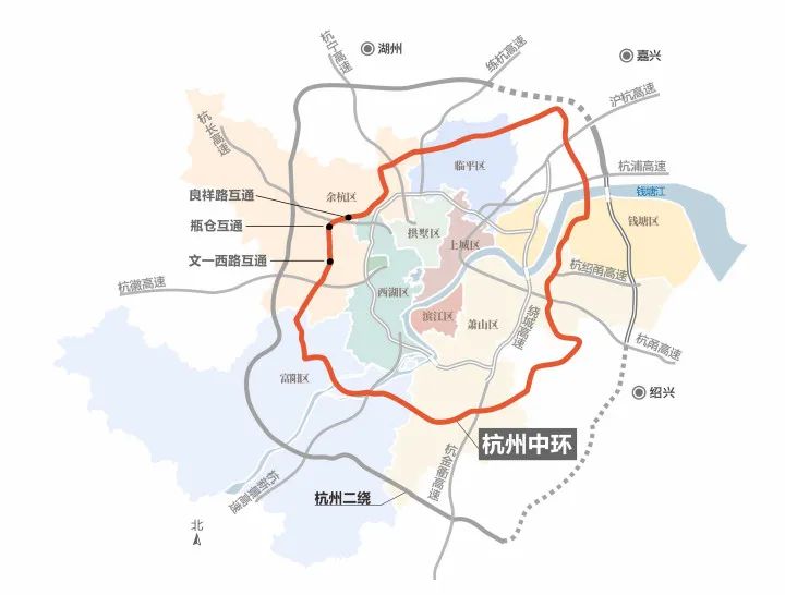 杭州中环最新进展来了 多个路段即将通车！