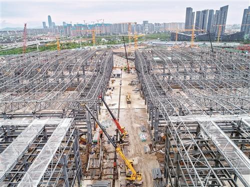 台州国际博览中心建设忙