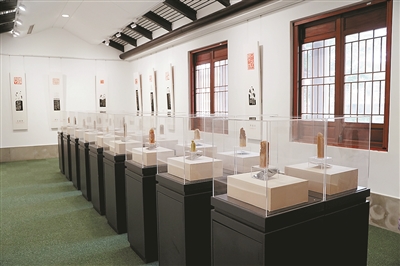 艺迎亚运 印向未来 西泠名家亚运主题篆刻艺术巡展临安站开展