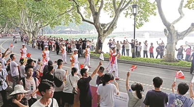 杭州第19届亚洲运动会火炬传递启动仪式在杭举行