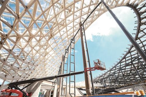 台州机场改扩建项目 航站楼进入全面装修阶段