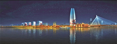 光影绚烂交错 夜游体验升级  三江口全新夜景春节期间亮相