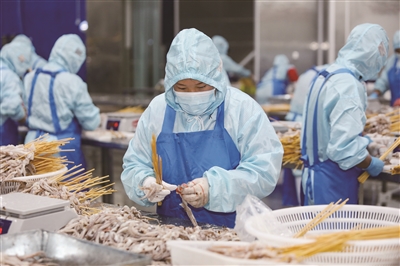 订单量已达1.5万件，同比上升20% “海欣水产”复工生产忙