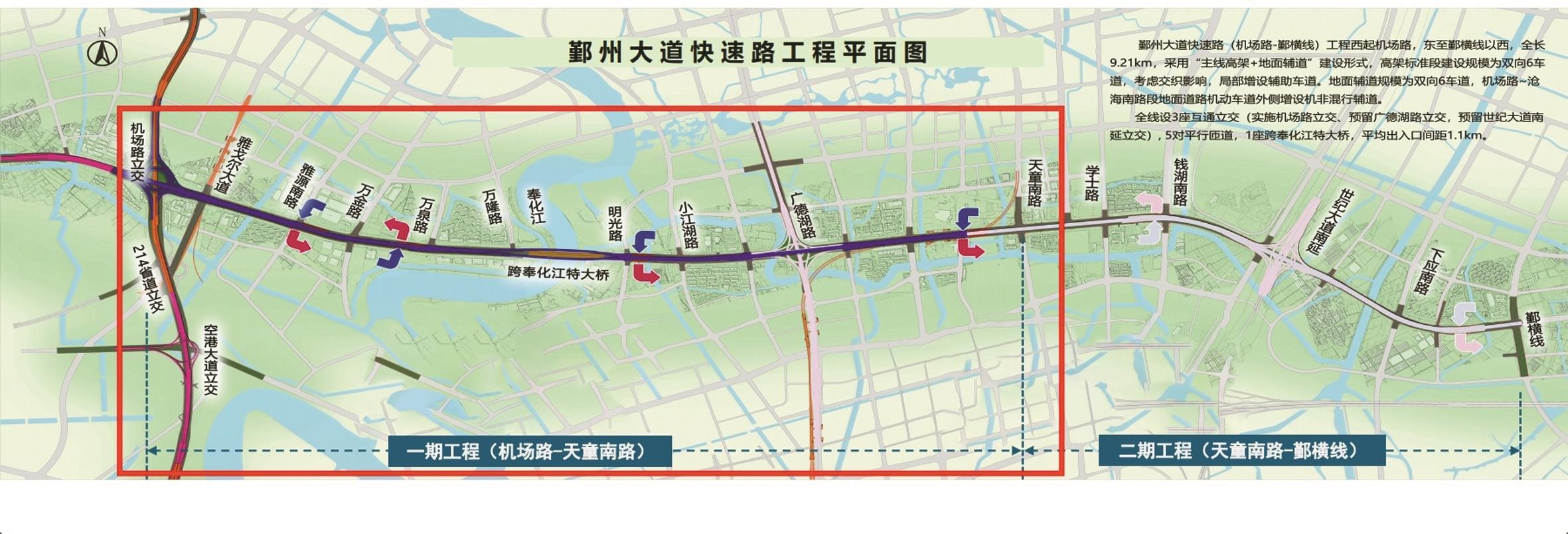 提前6个月 鄞州大道快速路一期开通